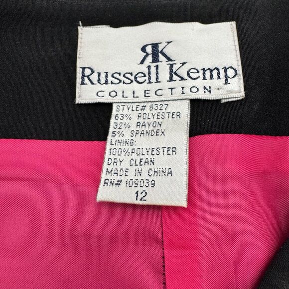 Russell Kemp Collection Women's Asymmetrical Skirt Vintage Embroidered Floral - Picture 5 of 9